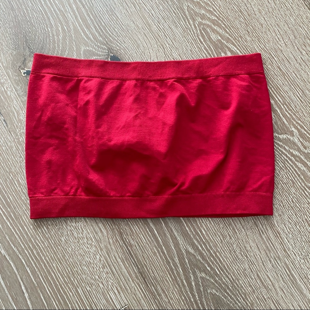 Red Bandeau Bralette